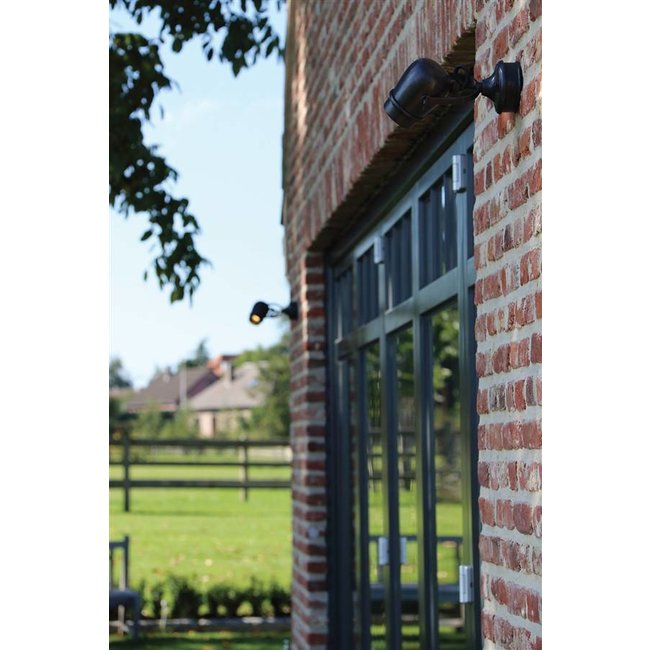 Applique murale spot orientable extérieur rustique bronze