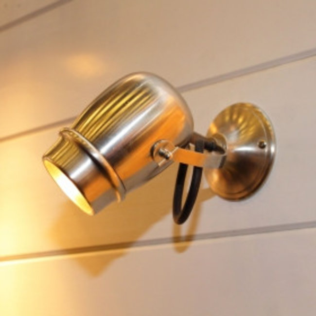 Wandlampje landelijk buiten brons, nikkel, chroom