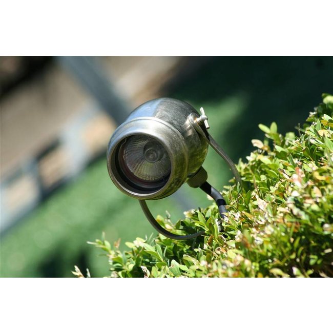 Spot de jardin rustique chic bronze, nickel, chrome