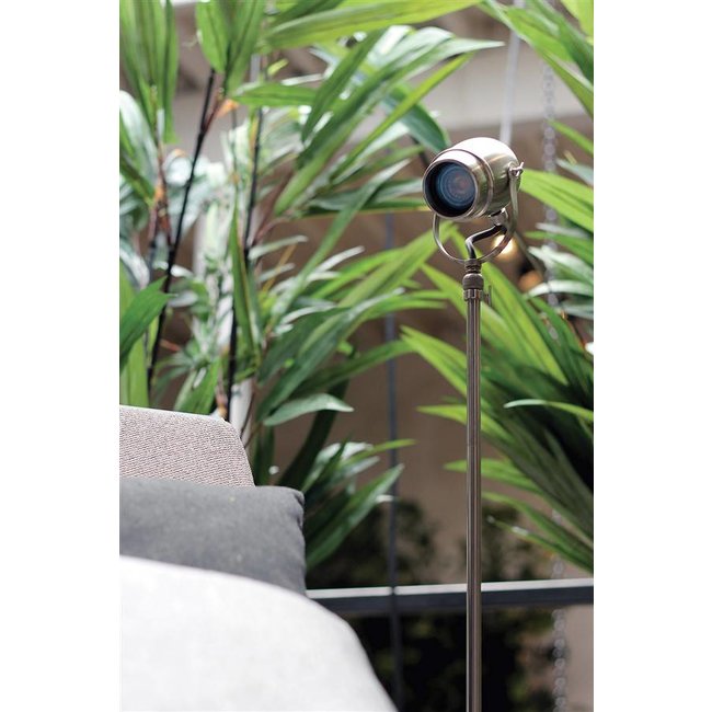 Lampe sur pied rustique bronze, nickel, chrome