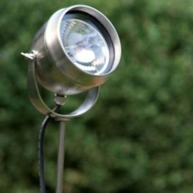 Lampadaire extérieur campagne chic bronze, nickel, chrome