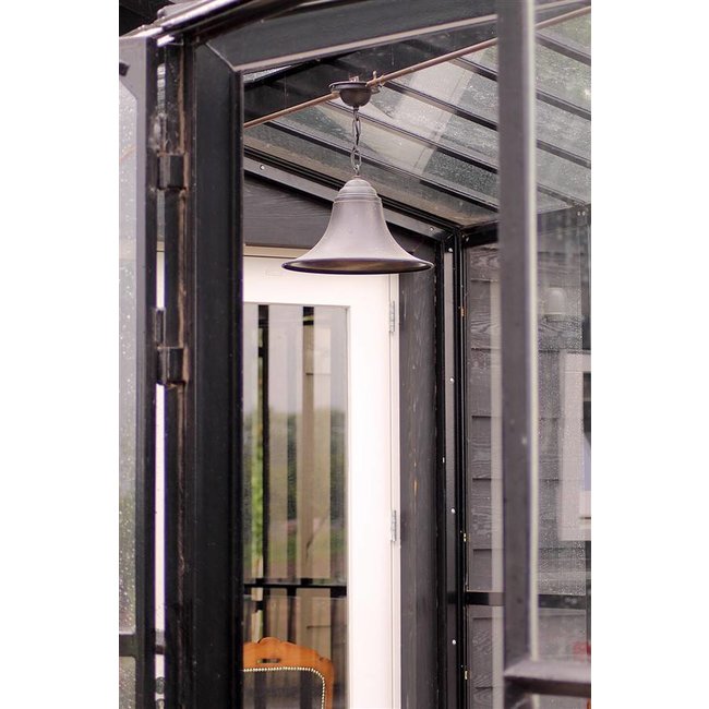 Suspension cloche rustique chic bronze