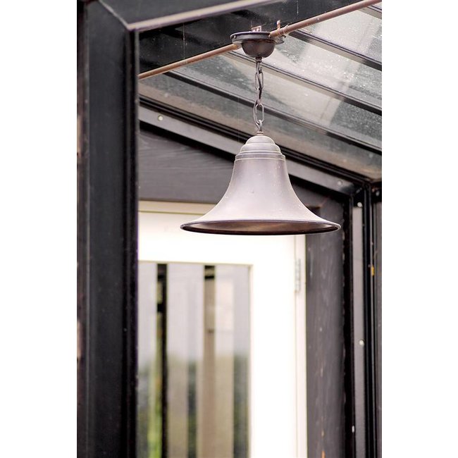 Suspension cloche rustique chic bronze