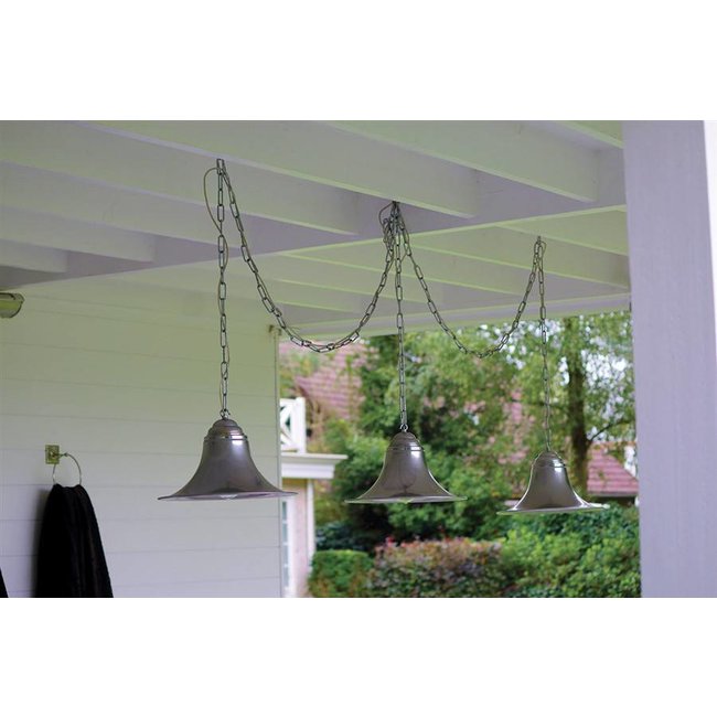 Suspension cloches rustique bronze, nickel, chrome