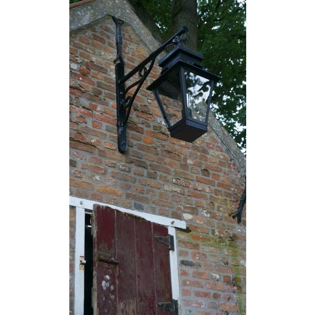 Wandlamp lantaarn buiten landelijk brons glas 1xE27