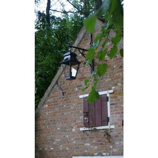 Wandlamp lantaarn buiten landelijk brons glas 1xE27