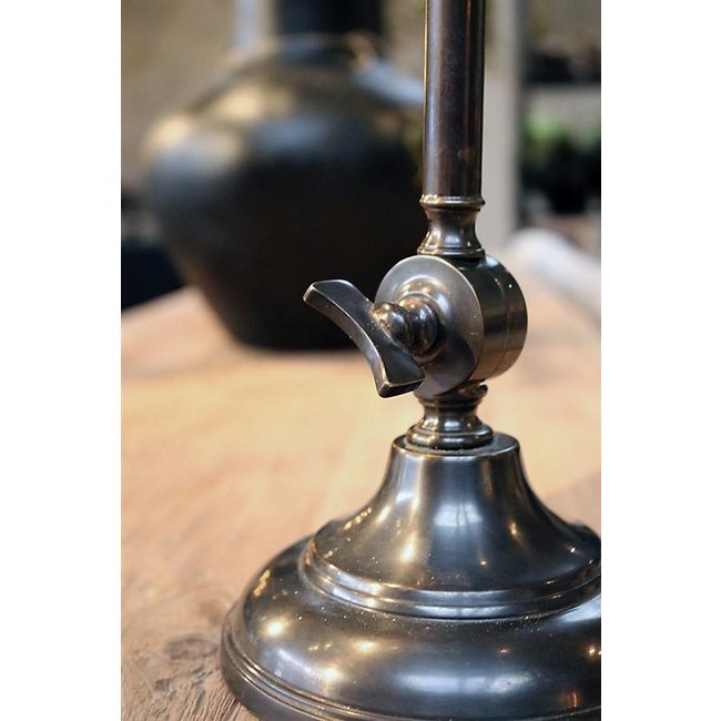 Lampe de bibliothèque bronze rustique chic