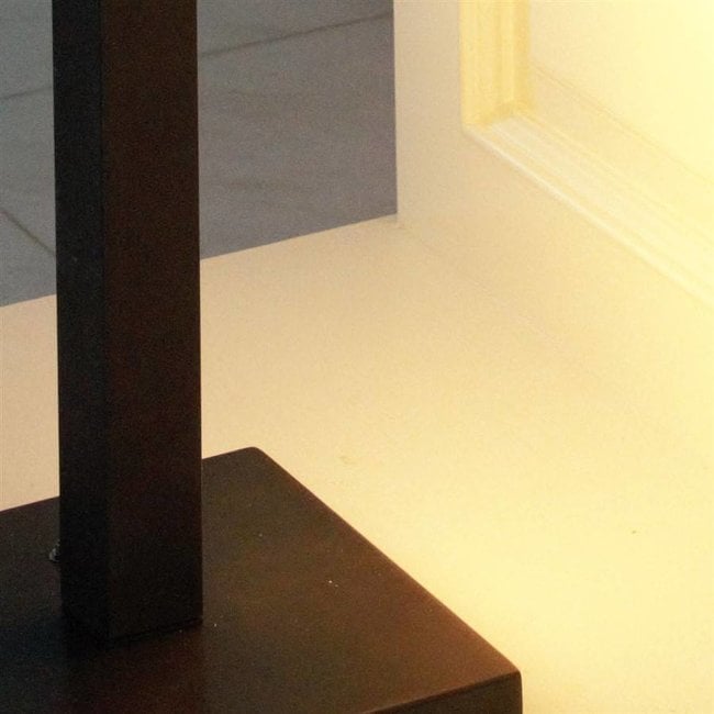 Lampadaire design salon bronze chaleureux rustique