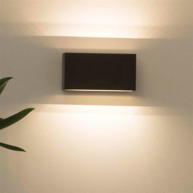 Applique murale haut et bas bronze rustique