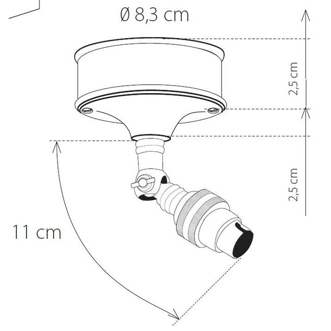Plafondlamp verstelbaar landelijk brons, nikkel, chroom