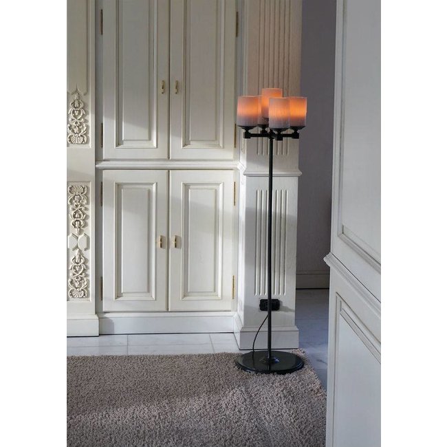 Bijzondere vloerlamp met kaarsen landelijke stijl LED