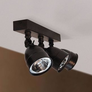 Plafonnier 3 spots campagne chic bronze, chrome, nickel Plafonnier 3 spots campagne chic bronze, chrome, nickel