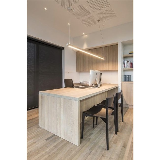 Lange hanglamp landelijk brons, nikkel, chroom