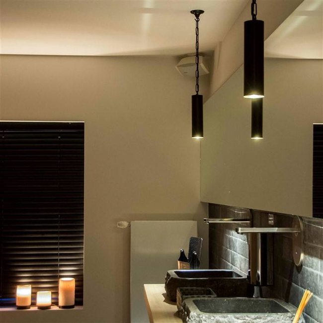 Hanglamp ketting brons cilinder 15, 25, 40 of 80 cm H landelijk