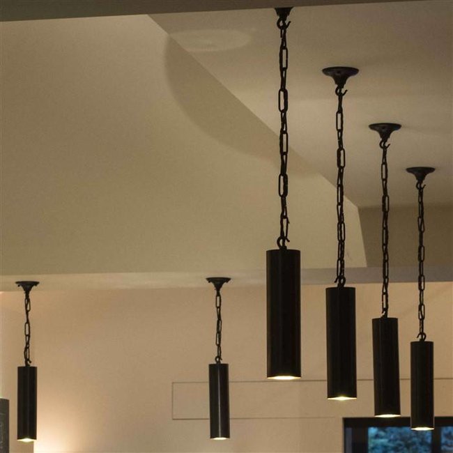 Hanglamp ketting brons cilinder 15, 25, 40 of 80 cm H landelijk