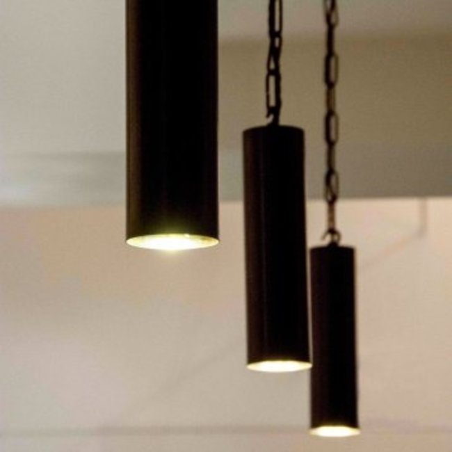 Hanglamp ketting brons cilinder 15, 25, 40 of 80 cm H landelijk