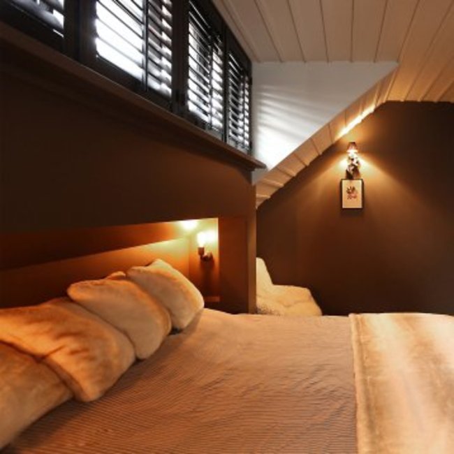 Applique murale lit bronze rustique