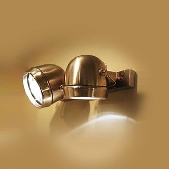 Wandlamp dubbel landelijk brons, nikkel, chroom