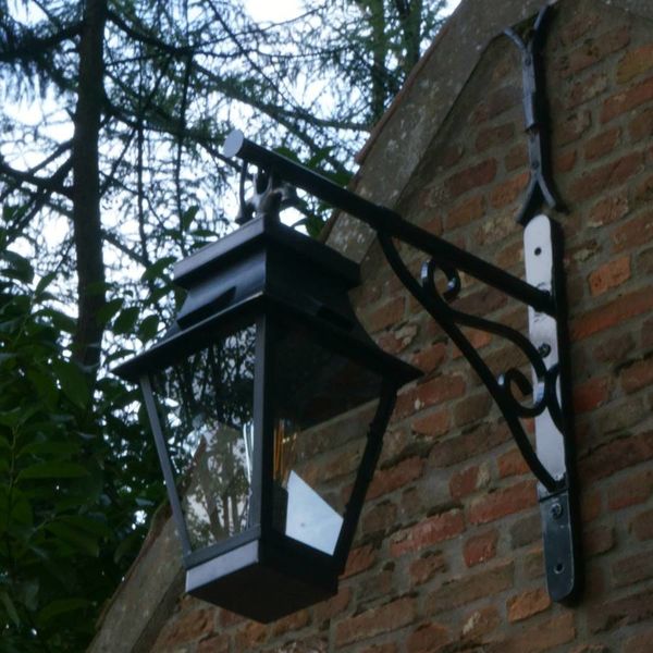 Wonderbaar Wandlamp lantaarn buiten landelijk brons glas 1xE27 - Feluce ZE-17