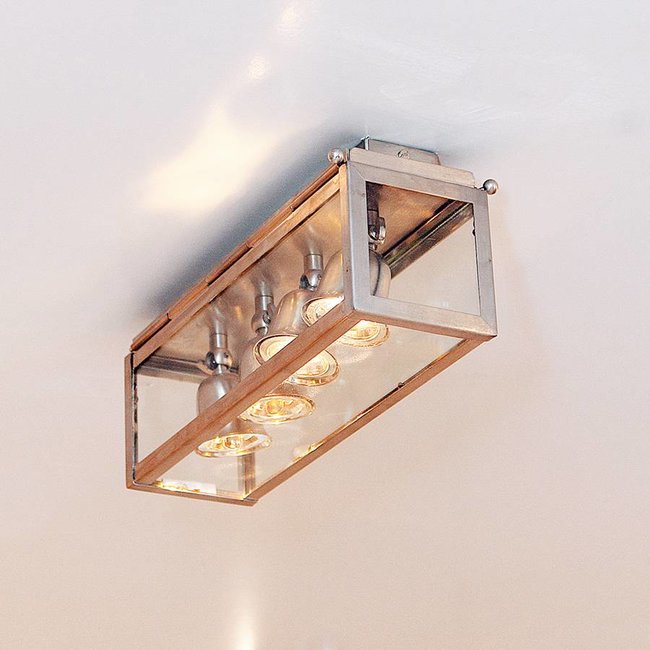 Plafondlamp spots landelijk brons, nikkel, - Feluce