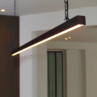 Lange hanglamp landelijk brons, nikkel, chroom Lange hanglamp landelijk brons, nikkel, chroom