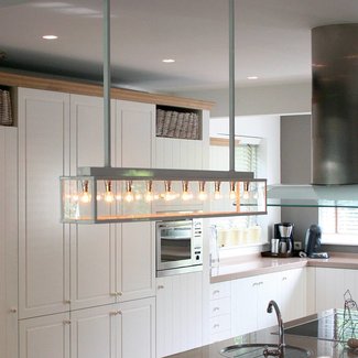 Lustre campagnard chic 1m bronze, nickel, chrome Lustre campagnard chic 1m bronze, nickel, chrome