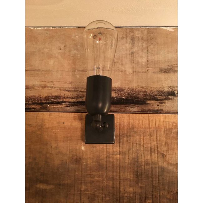 Applique murale lit bronze rustique