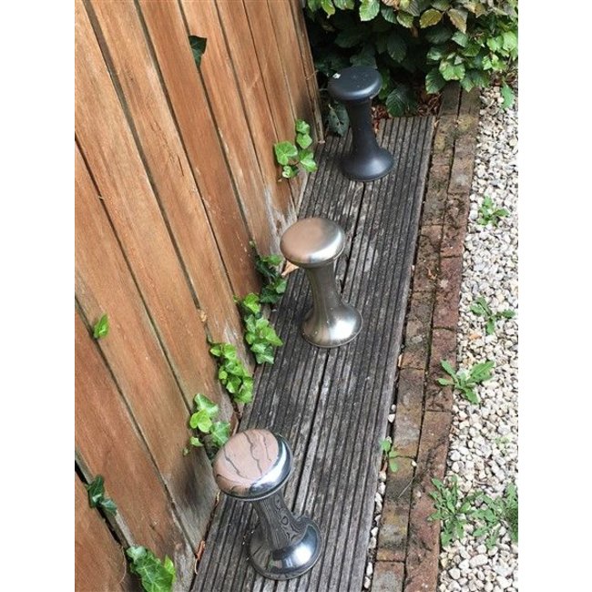 Design tuinlamp LED 25cm H brons, nikkel, chroom