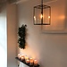 Lantaarn lamp binnen met glas en ketting E27