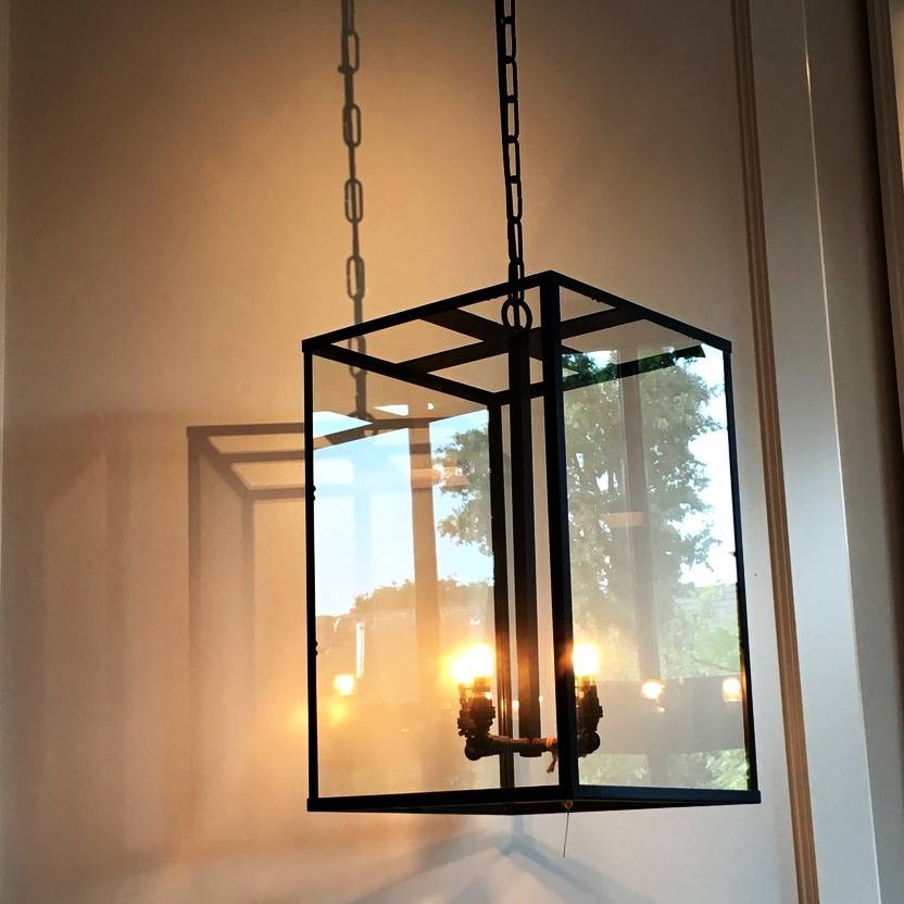 Hanglamp interieur glas brons, nikkel, - Feluce