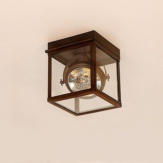 Design plafondspot landelijk brons AR111 Design plafondspot landelijk brons AR111
