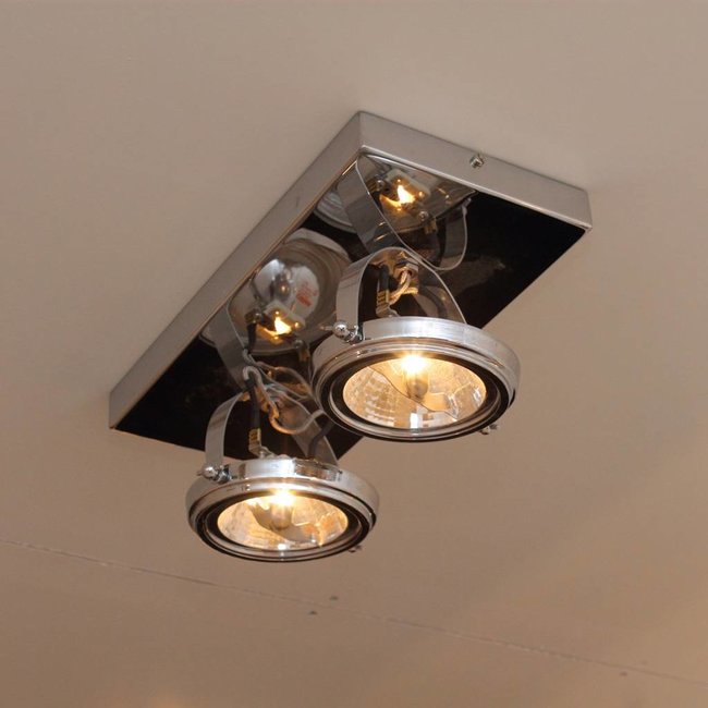 Plafonnier 2 spots orientables campagne chic