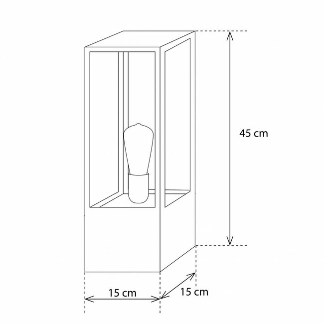Glazen tafellamp landelijk brons, nikkel of chroom