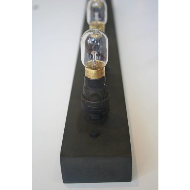 Eclairage maquillage miroir rustique bronze