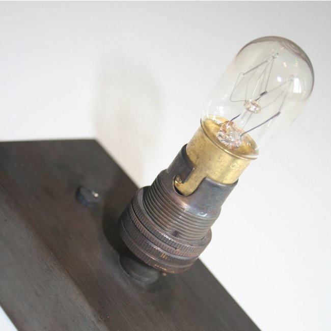 Eclairage maquillage miroir rustique bronze