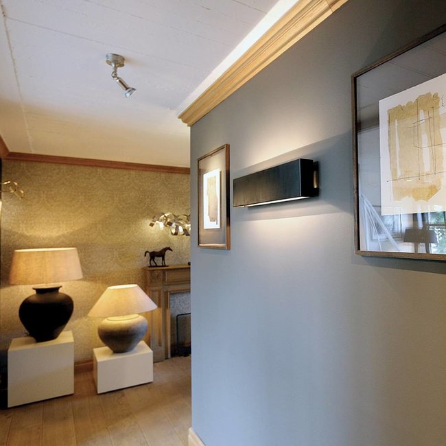 Wandlamp strak design LED brons 60 of 100 cm up down