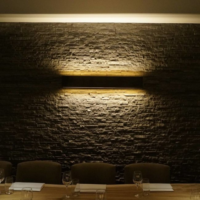 Applique haut et bas bronze rustique restaurant large