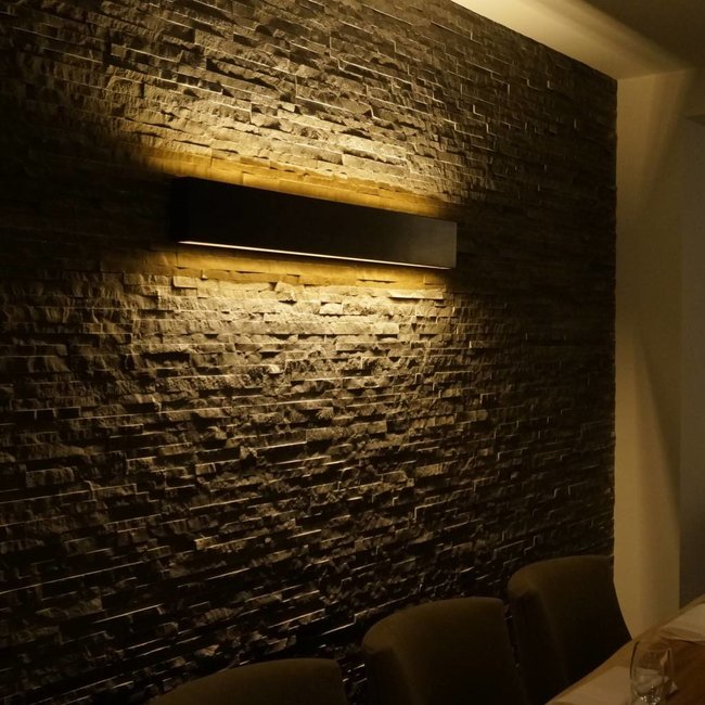 Applique haut et bas bronze rustique restaurant large