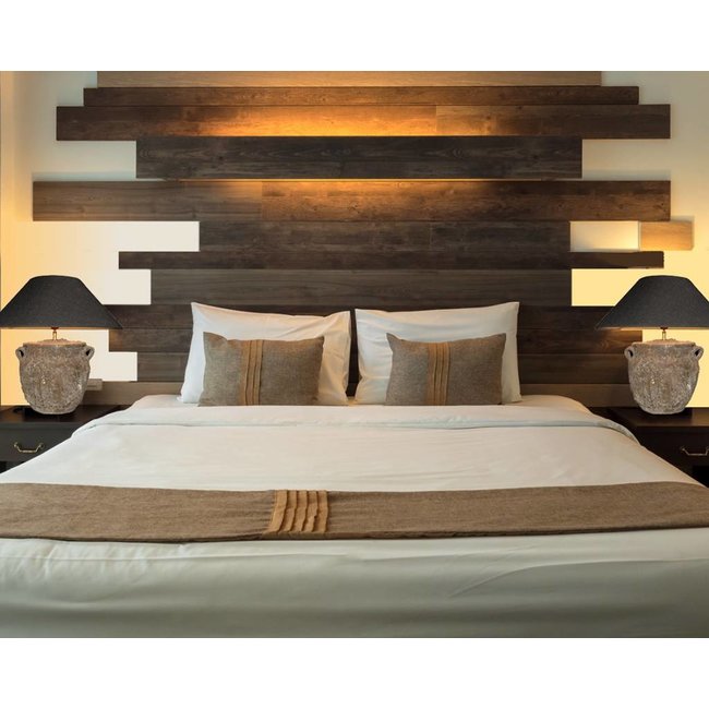 Lamp keramiek met lampenkap landelijk 60 cm hoog