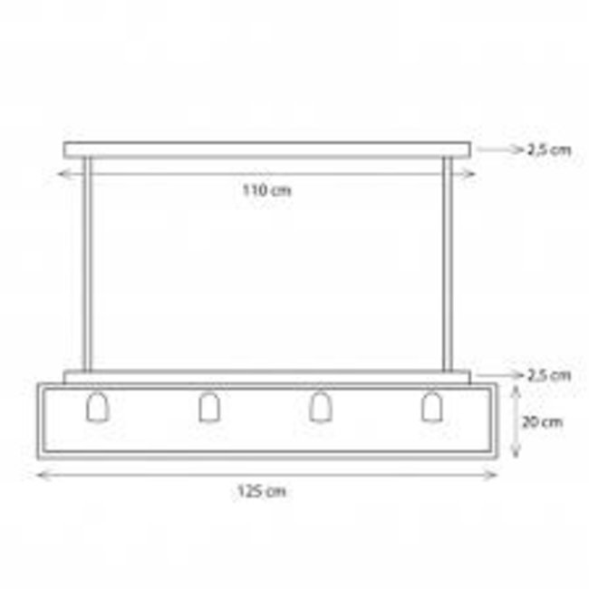 Eetkamer lamp landelijk brons, nikkel of chroom