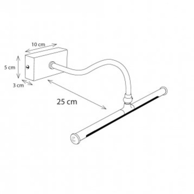Applique tableau rustique bronze, nickel, chrome