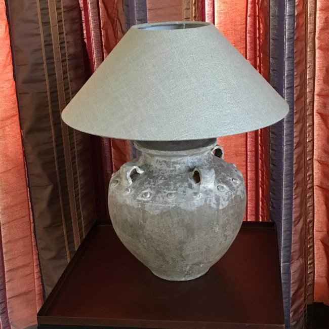 Kruiklamp landelijke stijl met lampenkap 40 cm hoog