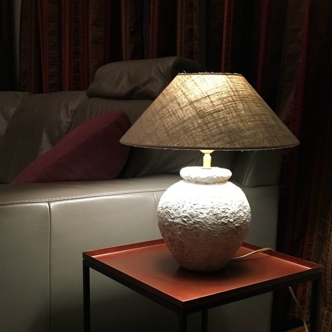 Schemerlamp keramiek landelijk 40 cm hoog