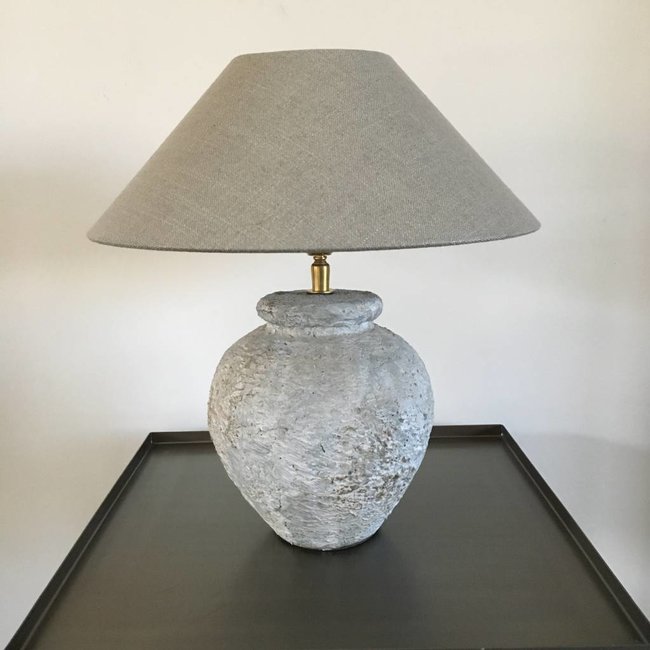 Schemerlamp keramiek landelijk 40 cm hoog