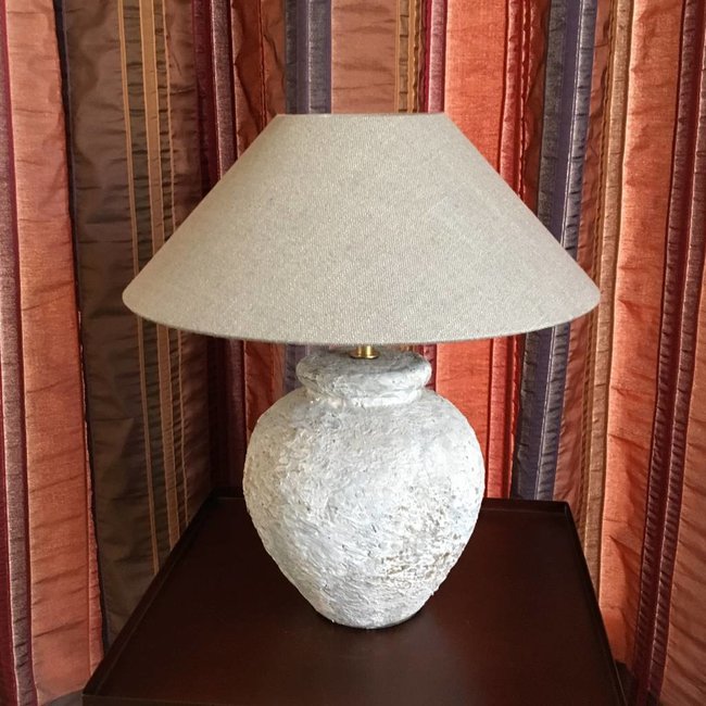 Schemerlamp keramiek landelijk 40 cm hoog