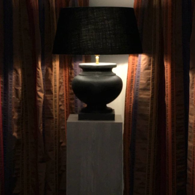 Lampe céramique design avec abat-jour