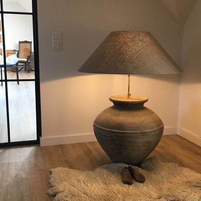 Lampe de table céramique avec abat-jour