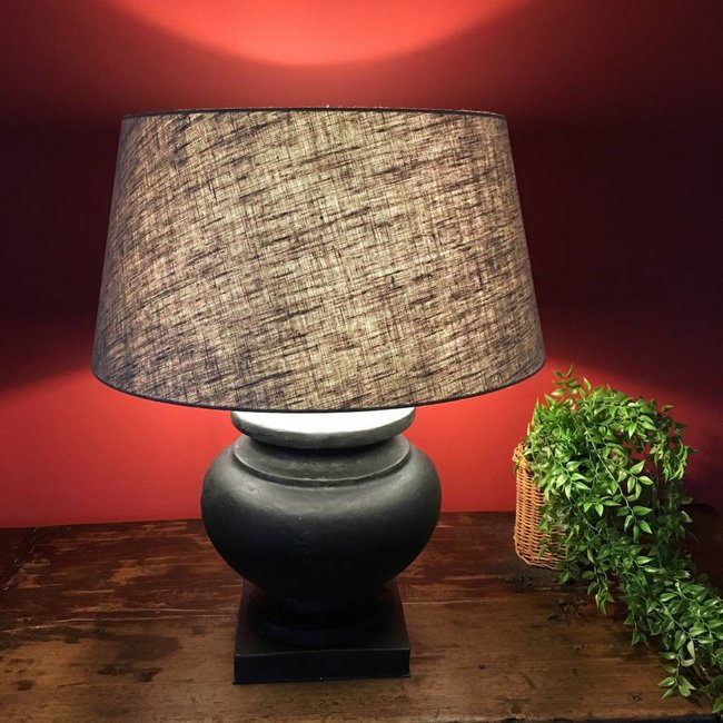 Lampe céramique design avec abat-jour