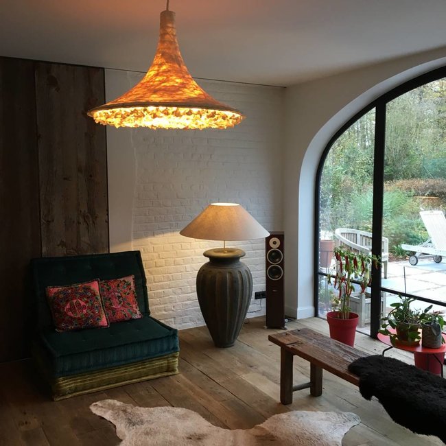 Lampadaire céramique avec abat-jour