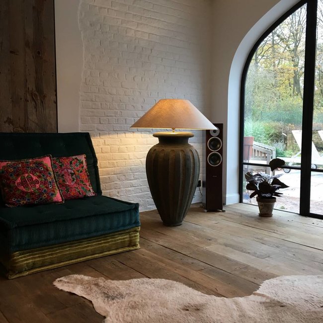 Lampadaire céramique avec abat-jour